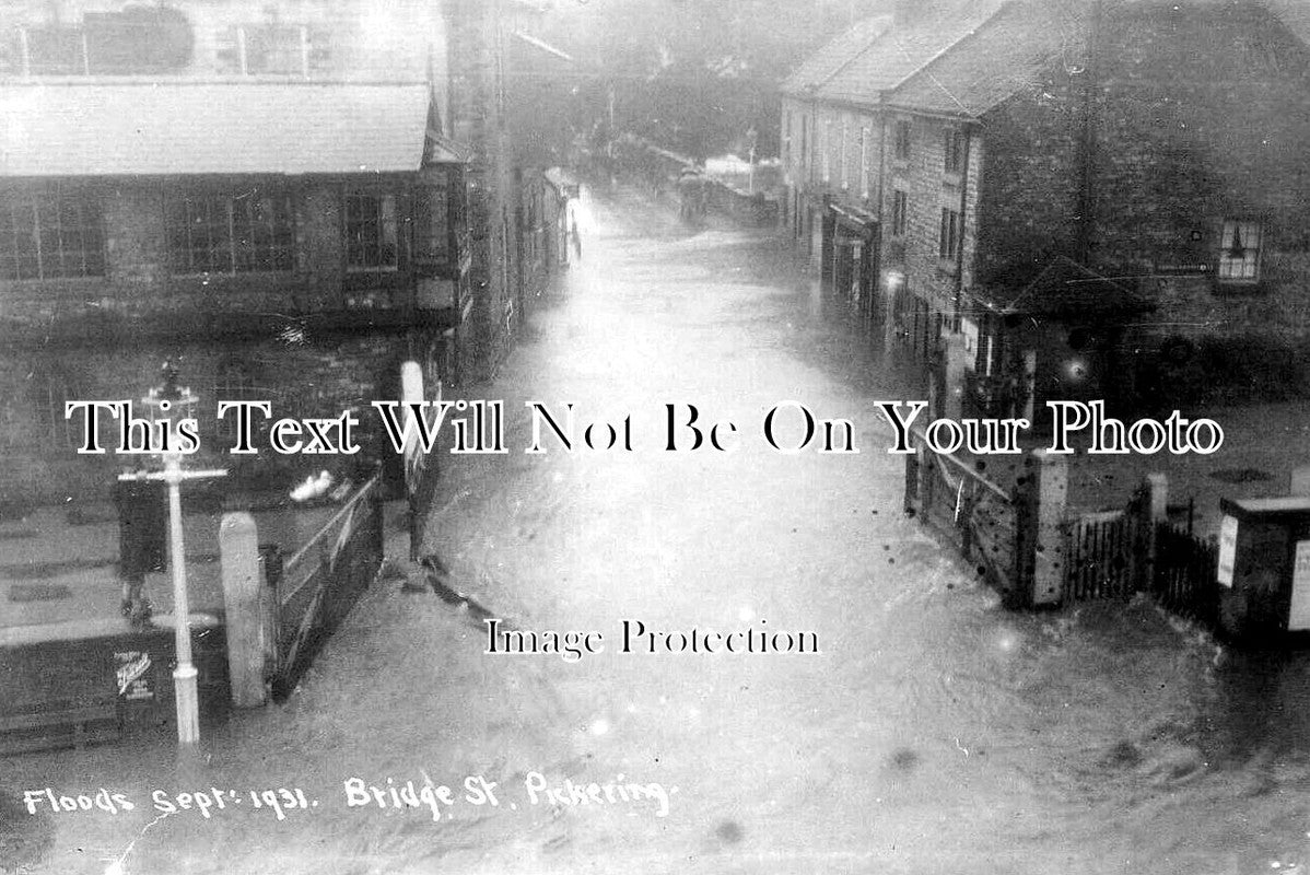 YO 5169 - Bridge Street, Pickering Floods, Yorkshire 1931