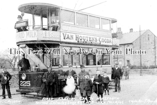 YO 5193 - First Electric Tram Car At Horsforth, Yorkshire 1906