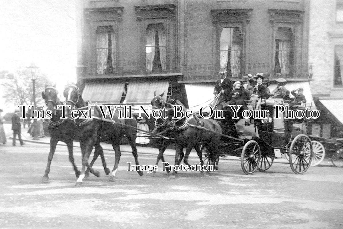 YO 5235 - Horses & Carriage, Scarborough, Yorkshire
