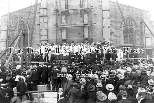 YO 5263 - St Barts Stone Laying Ceremony, Marsden, Yorkshire 1910
