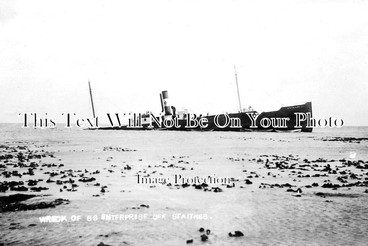 YO 5301 - Wreck Of SS Enterprise Off Staithes, Yorkshire c1907