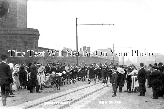 YO 5334 - Church Parade, Wellesley Barracks, Halifax, Yorkshire c1905
