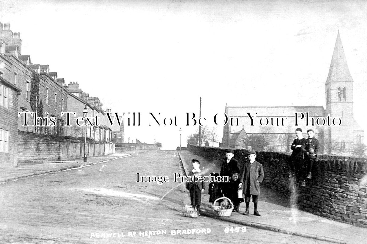 YO 5345 - Ashwell Road, Heaton, Bradford, Yorkshire c1905