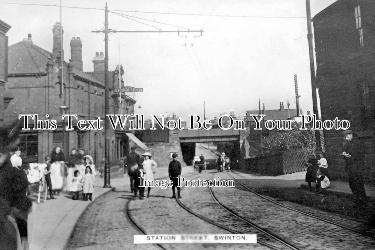 YO 536 - Station Street, Swinton, Rotheram, Yorkshire c1917