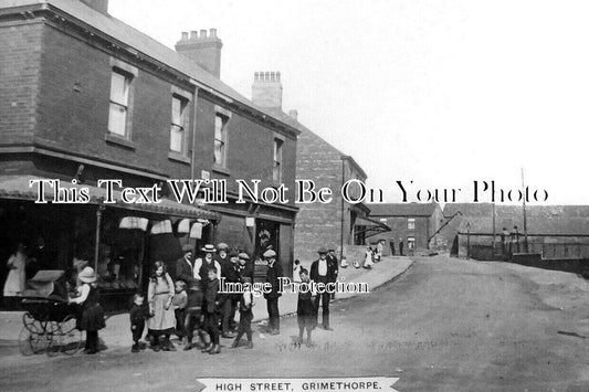 YO 5392 - High Street, Grimethorpe, Barnsley, Yorkshire c1916