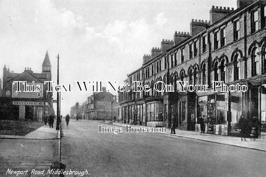 YO 54 - Newport Road, Middlesbrough, Yorkshire c1930's