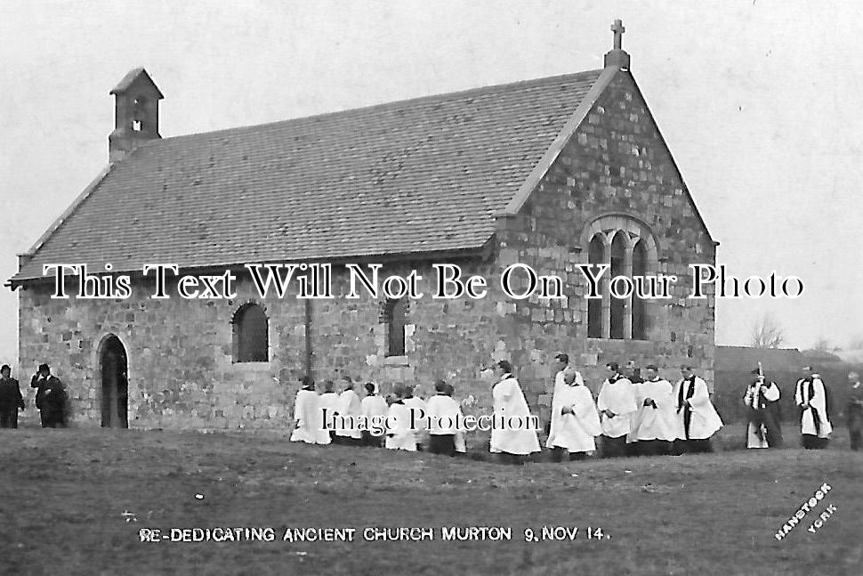 YO 541 - Rededicating Ancient Church, Murton, York, Yorkshire c1914