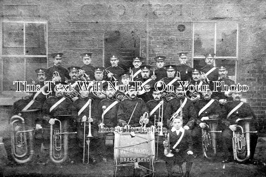 YO 5428 - Pitsmoor Brass Band, Sheffield, Yorkshire c1904