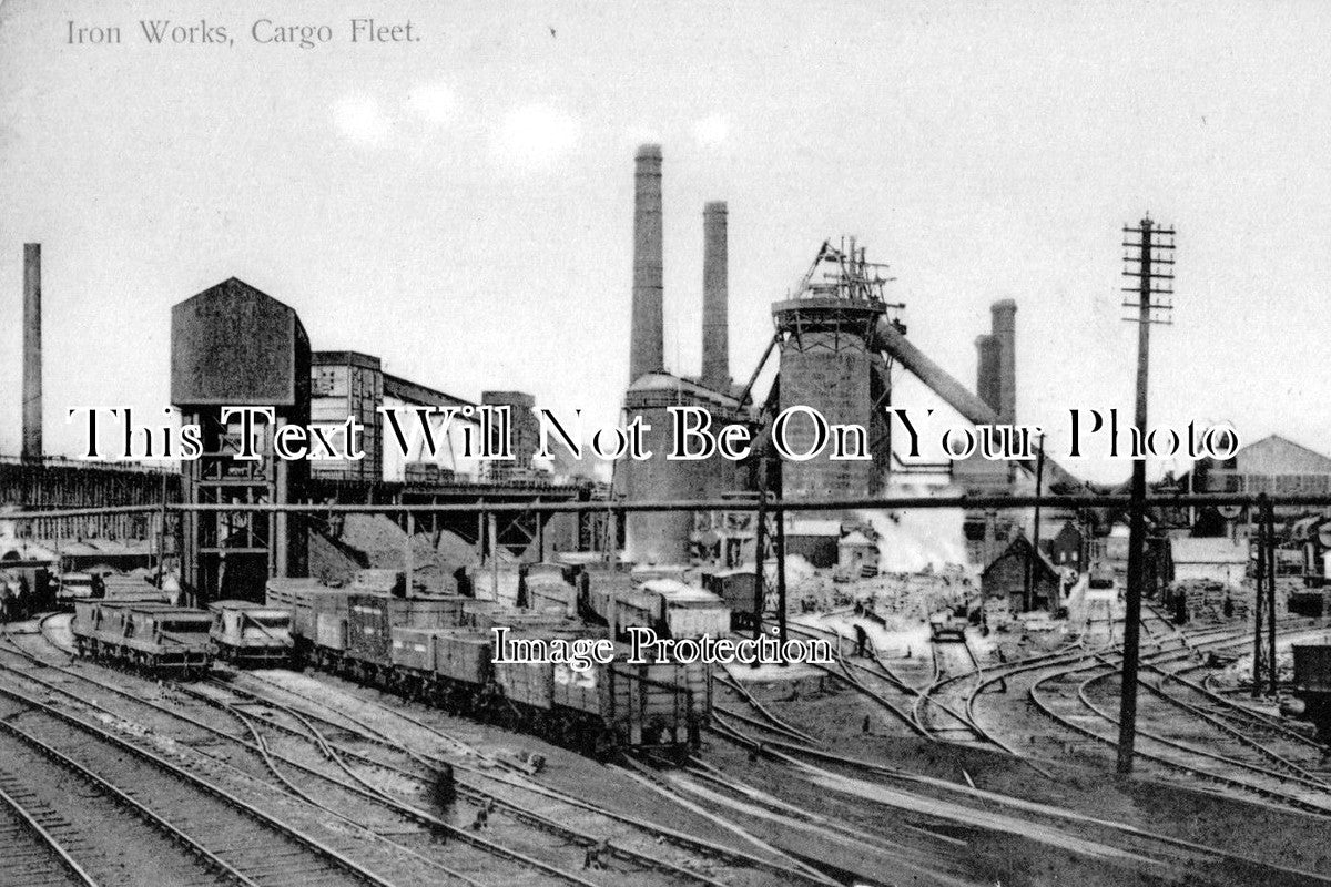 YO 546 - Iron Works, Cargo Fleet, Middlesbrough, Yorkshire c1909