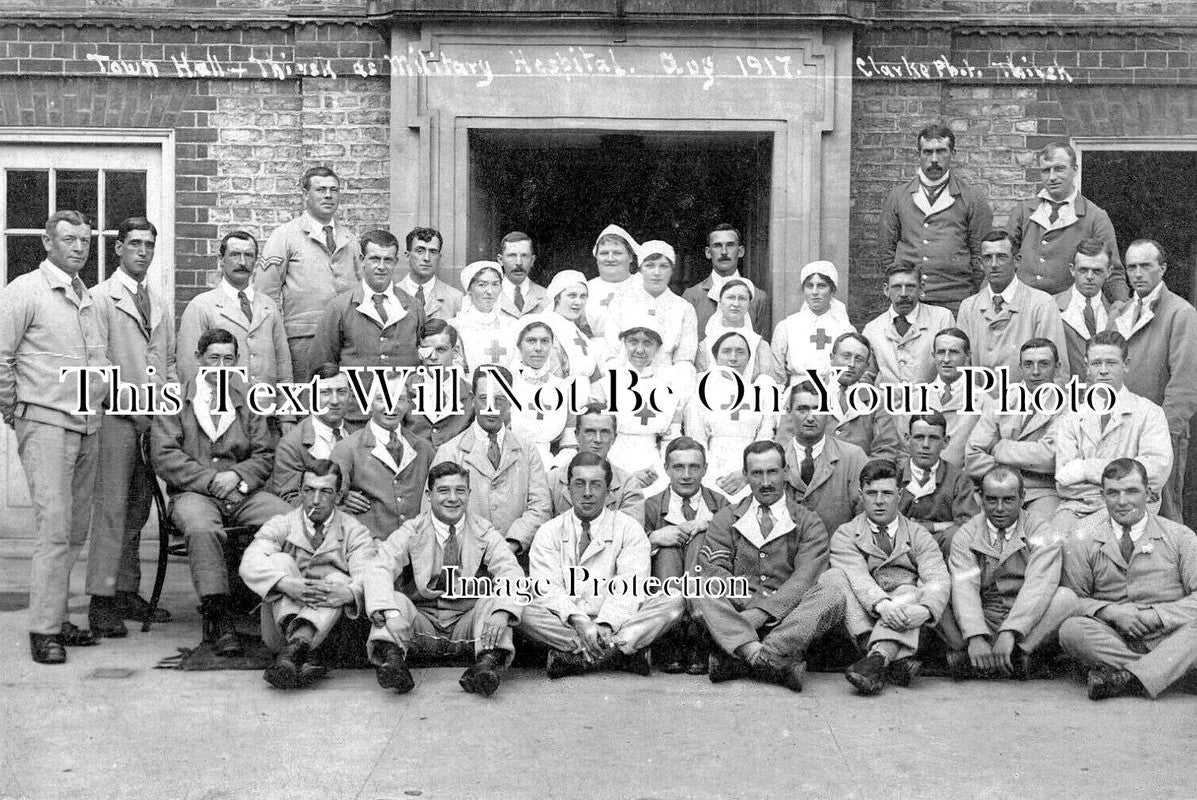 YO 5484 - Thirsk Town Hall Military Hospital, Yorkshire 1917 WW1