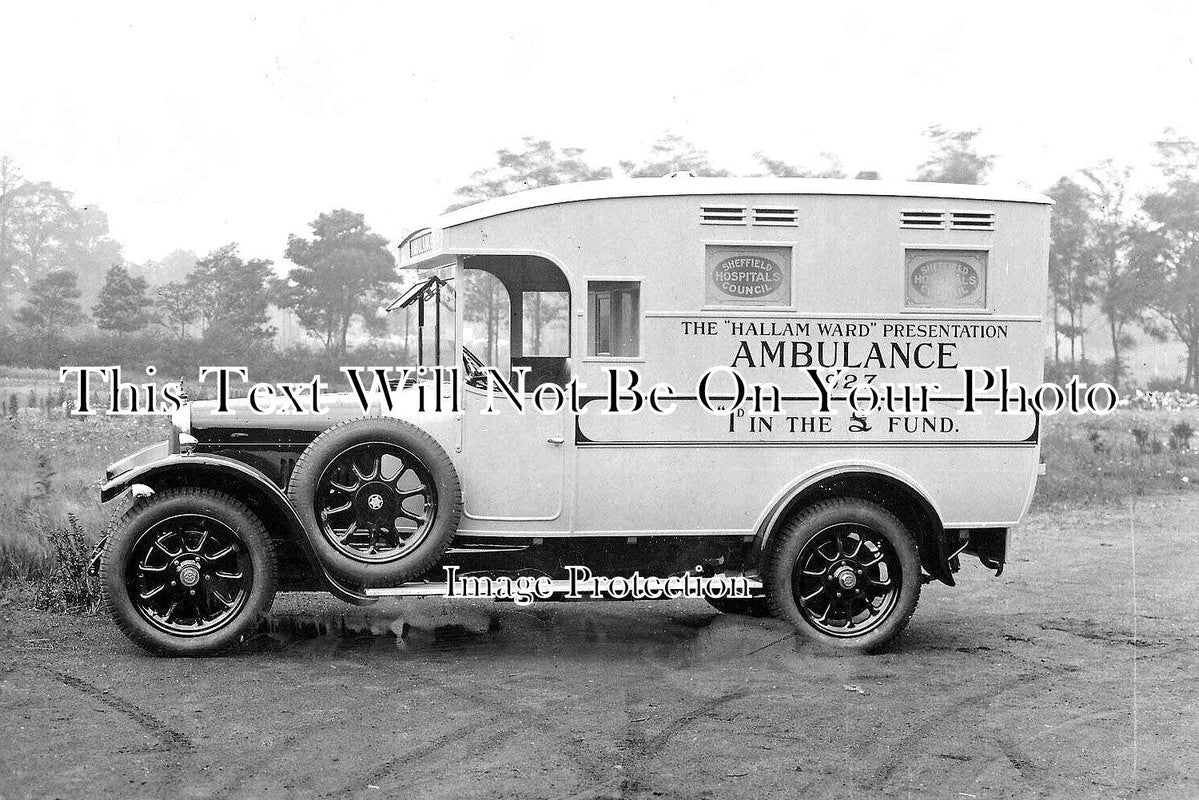 YO 5550 - Hallam Ward Ambulance, Sheffield, Yorkshire 1927