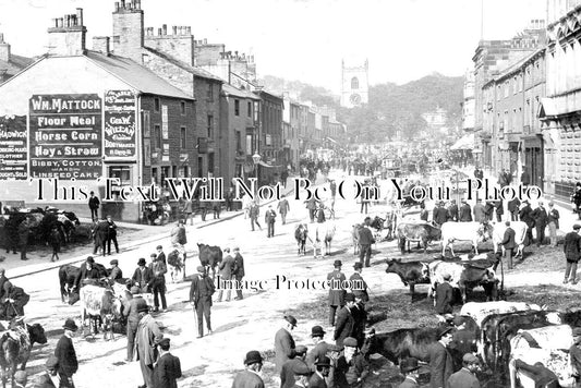 YO 5771 - Market Day, High Street, Skipton, Yorkshire c1904