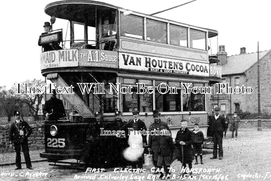 YO 5789 - First Electric Tram To Horsforth, Yorkshire 1906