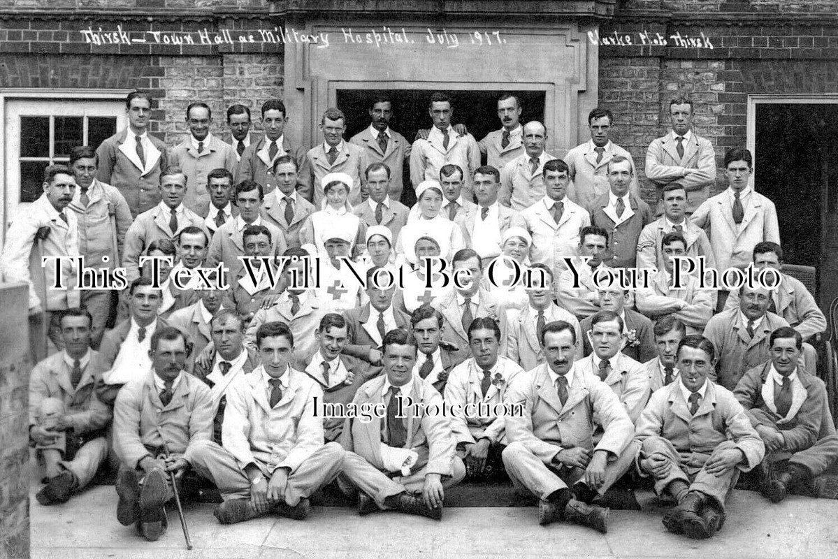 YO 5808 - Thirsk Town Hall Military Hospital, Yorkshire 1917 WW1