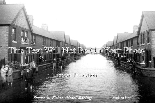 YO 5856 - Floods In Fisher Street, Bentley, Yorkshire