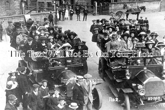 YO 5973 - Charabancs At Pickering, Yorkshire