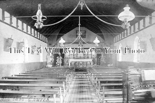 YO 6026 - Interior Of Staithes Church, Yorkshire c1918