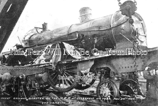 YO 6107 - NER Railway Disaster At Ulleskelf, Yorkshire 1906
