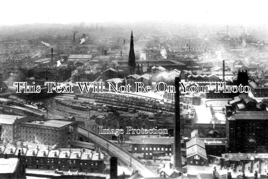 YO 6173 - View Of Halifax From Beacon, Yorkshire