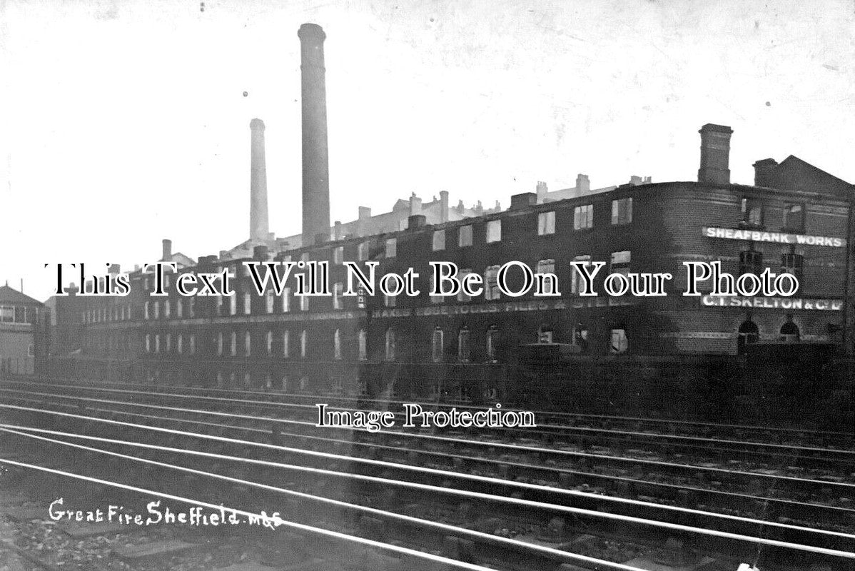 YO 6214 - Great Fire, Sheafbank Works, Sheffield, Yorkshire