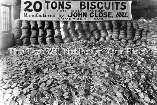 YO 634 - 20 Tons Biscuits, John Close, Hull, Yorkshire 1908