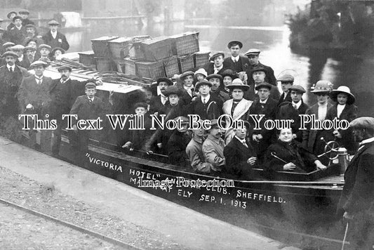 YO 6418 - Victoria Hotel Angling Club, Sheffield, Yorkshire 1913