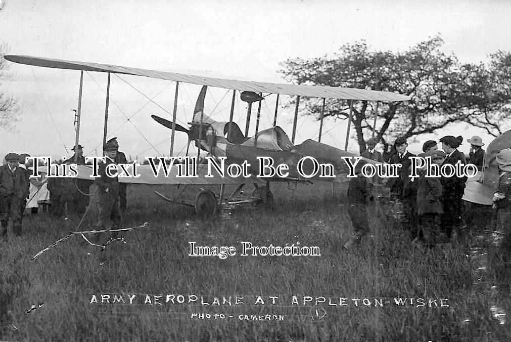 YO 644 - WW1 Army Aeroplane At Apleton Wisk, Yorkshire