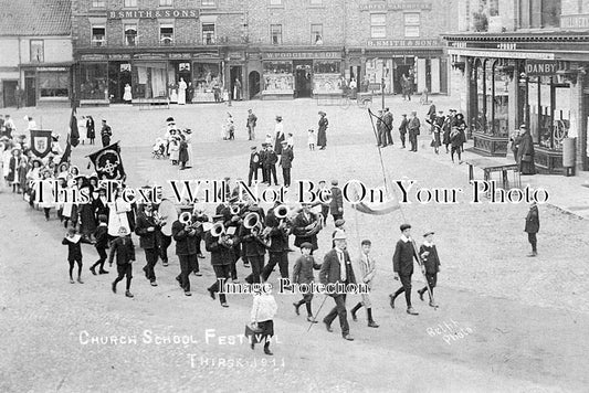 YO 6468 - Church School Festival, Thirsk, Yorkshire 1911