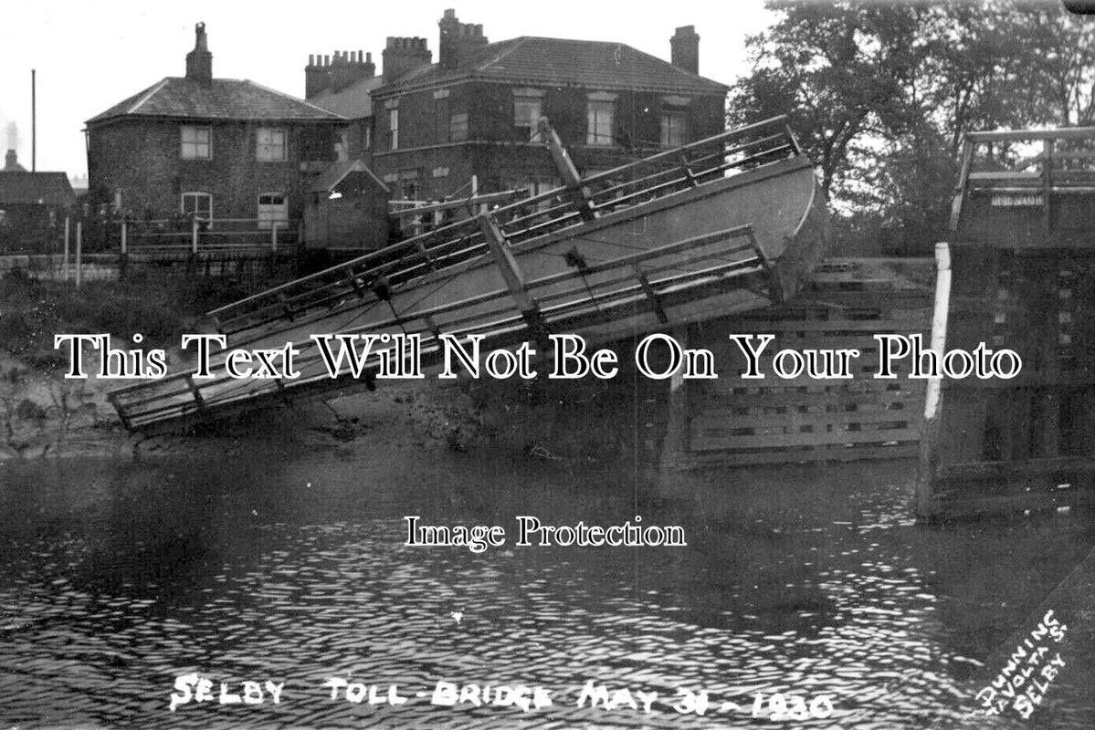 YO 6488 - Selby Toll Bridge Disaster, Yorkshire 1930