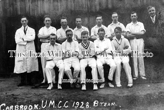 YO 6543 - Carbrook UMCC Cricket Club, Yorkshire 1928