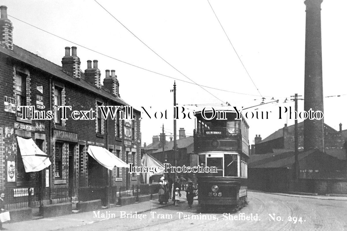 YO 6556 - Malin Bridge Tram Terminus, Sheffield, Yorkshire