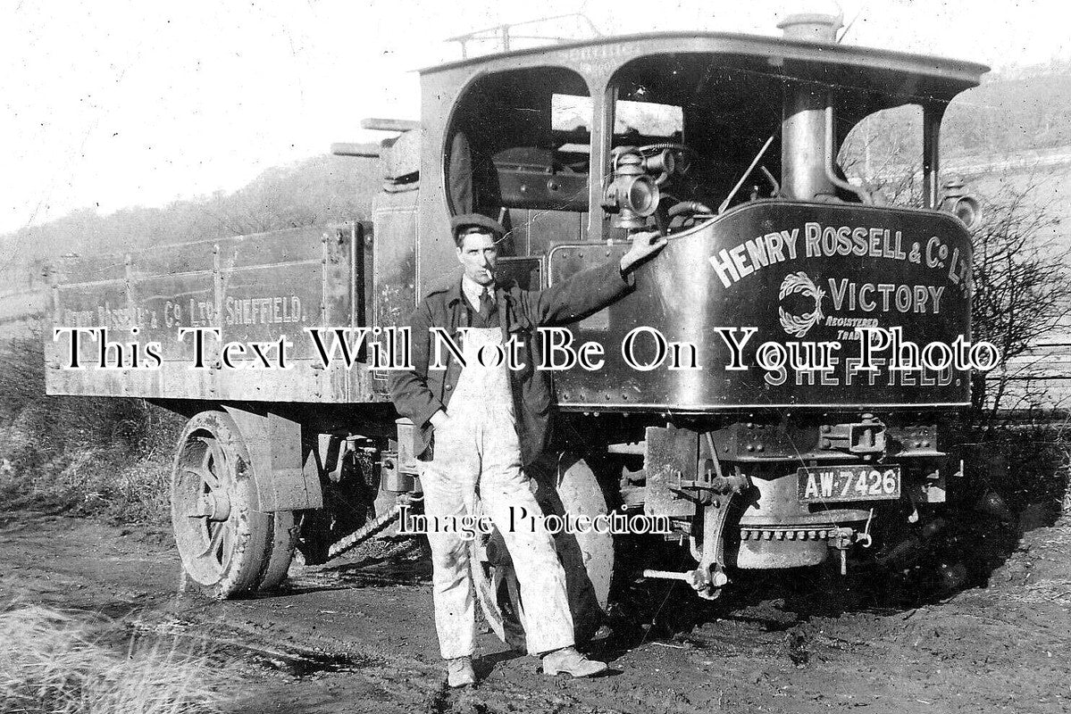 YO 6612 - Henry Rossell Steam Lorry, Victory, Sheffield, Yorkshire