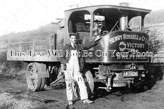 YO 6612 - Henry Rossell Steam Lorry, Victory, Sheffield, Yorkshire