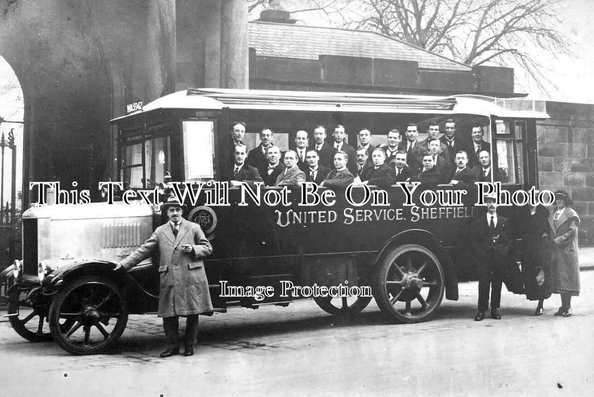YO 6619 - United Services Charabanc Bus, Sheffield, Yorkshire