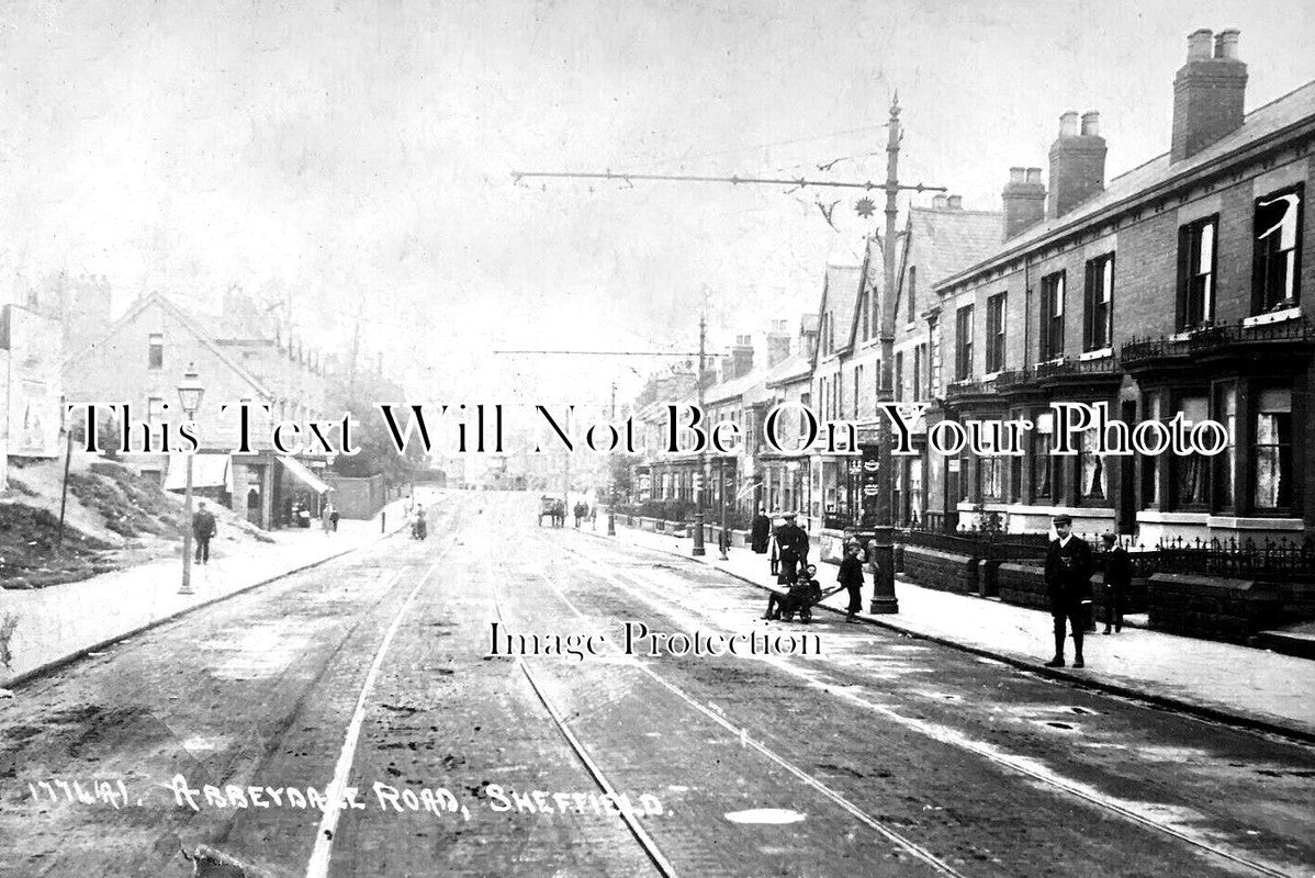 YO 6621 - Abbeydale Road, Sheffield, Yorkshire c1911