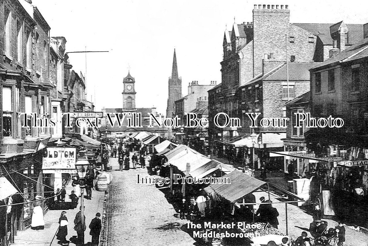 YO 6661 - The Market Place, Middlesbrough, Yorkshire
