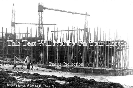 YO 6672 - Shipyard At Hessle Near Hull, Yorkshire