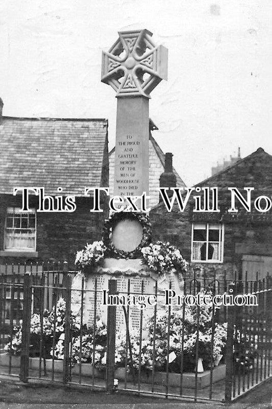 YO 671 - Woodhouse War Memorial, Woodhouse Lane, Sheffield, Yorkshire c1922