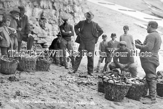 YO 674 - Crab Auction, North Landing, Flamborough, Yorkshire