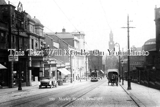 YO 6883 - Morley Street, Bradford, Yorkshire c1915
