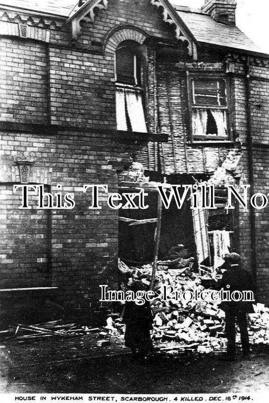 YO 6893 - WW1 Bombardment Of Scarborough, Wykeham Street 1914