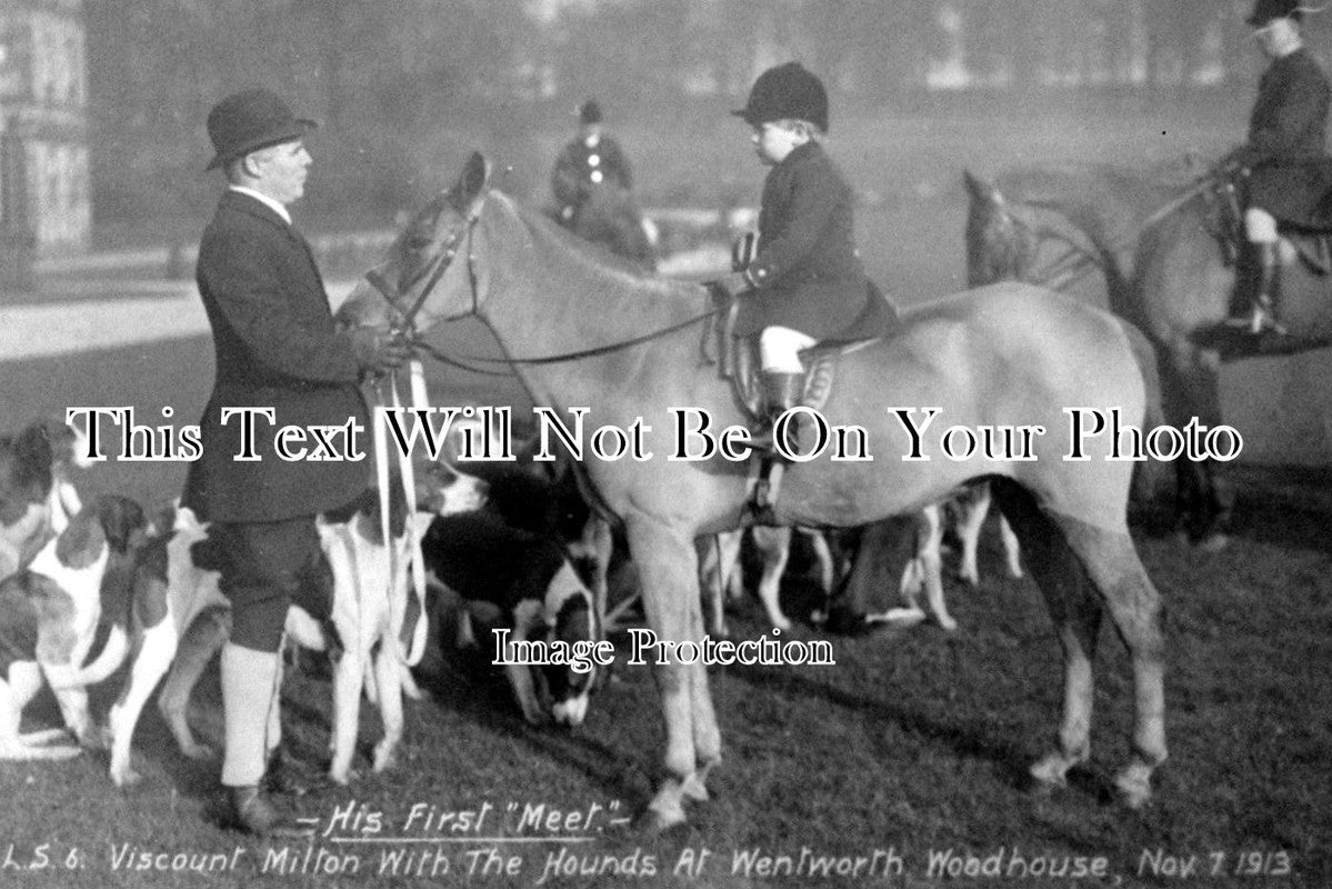 YO 693 - Lord Milton, His First Meet, Wentworth Woodhouse, Yorkshire