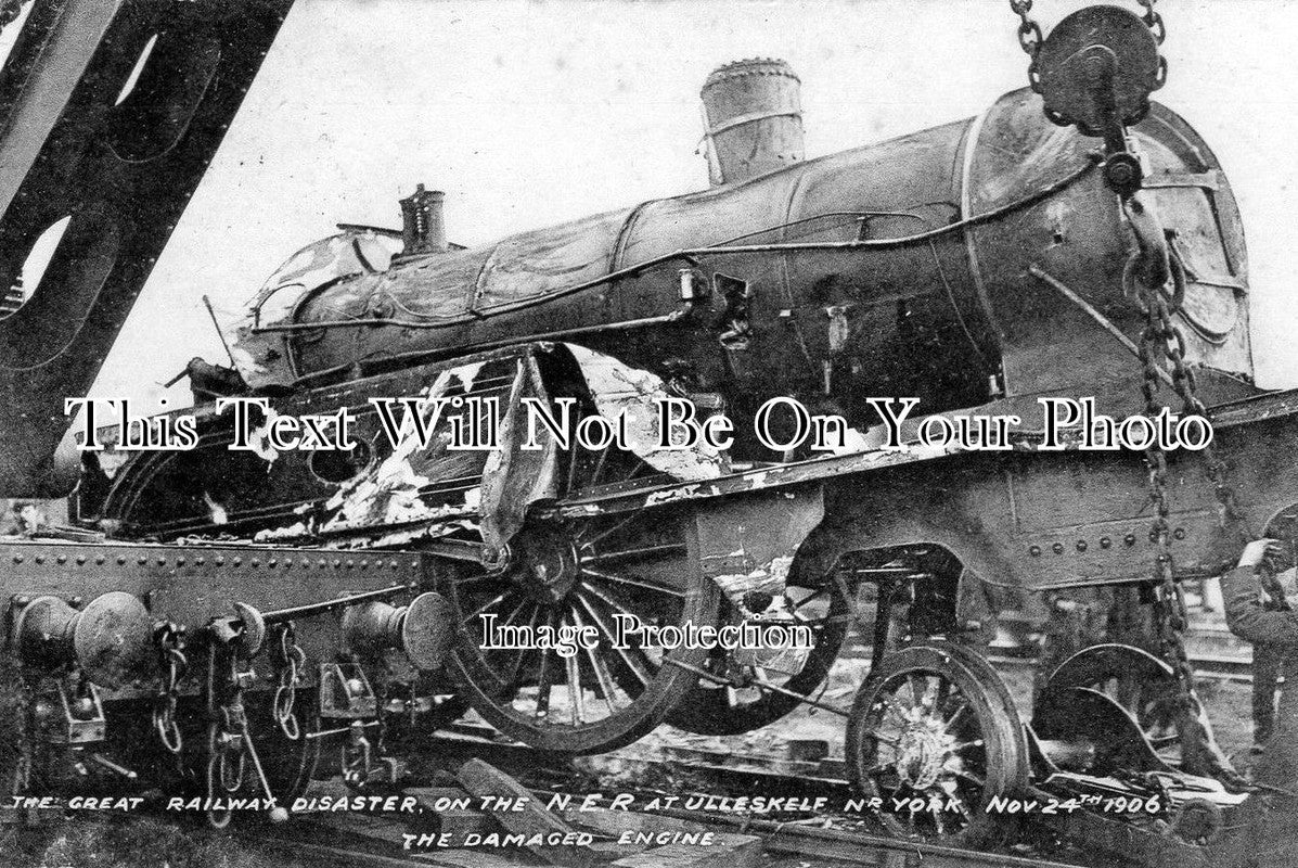 YO 695 - Railway Disaster At Ulleskelf, Yorkshire 1906 (1)