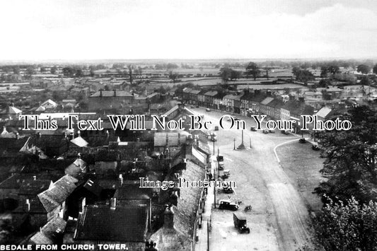 YO 7017 - Bedale From Church Tower, Yorkshire