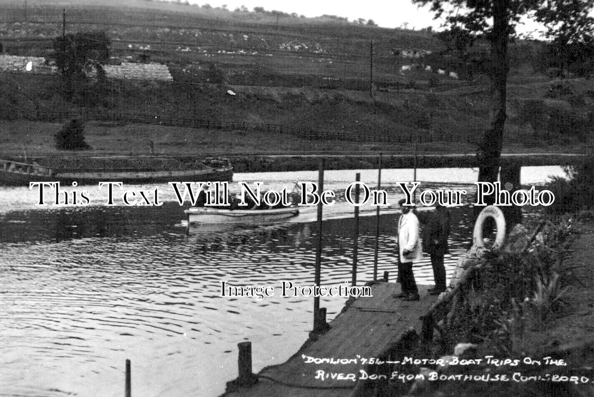 YO 7045 - Motor Boats On The River Don, Conisborough, Yorkshire