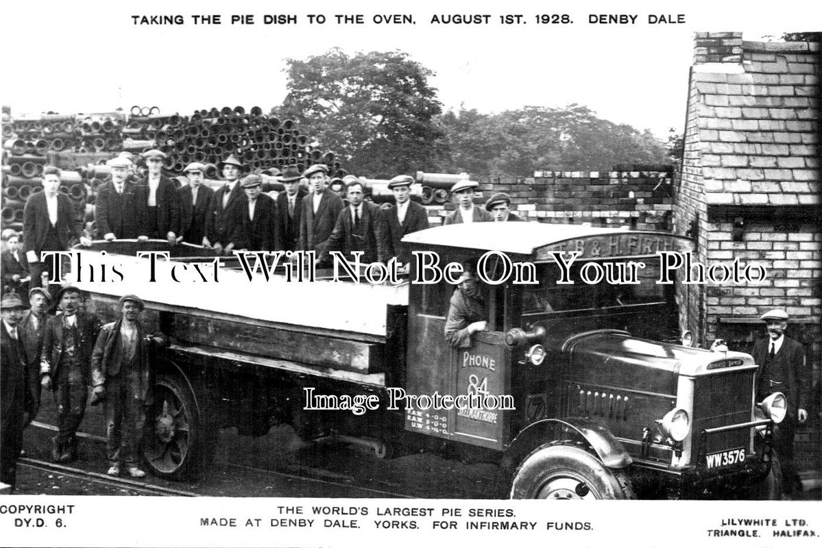 YO 7084 - Worlds Largest Pie, Denby Dale, Yorkshire 1928