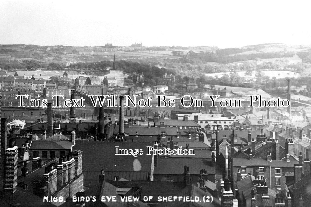 YO 7113 - Birds Eye View Of Sheffield, Yorkshire