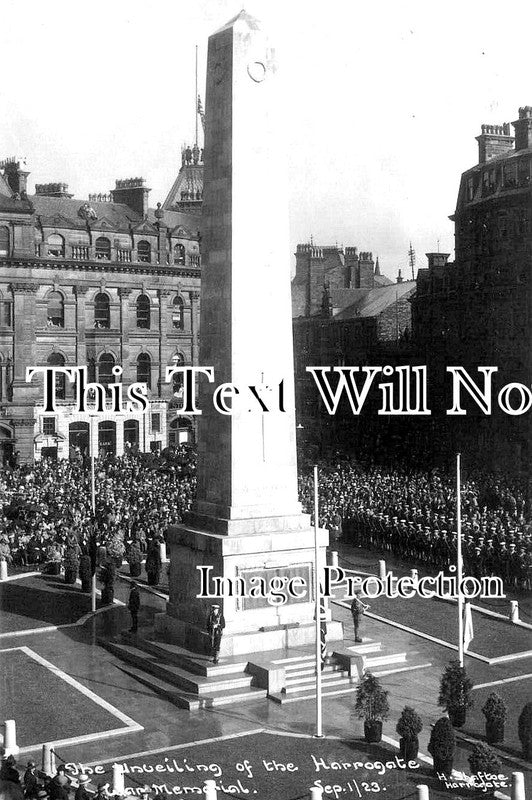 YO 7157 - Unveiling The War Memorial, Harrogate, Yorkshire 1923