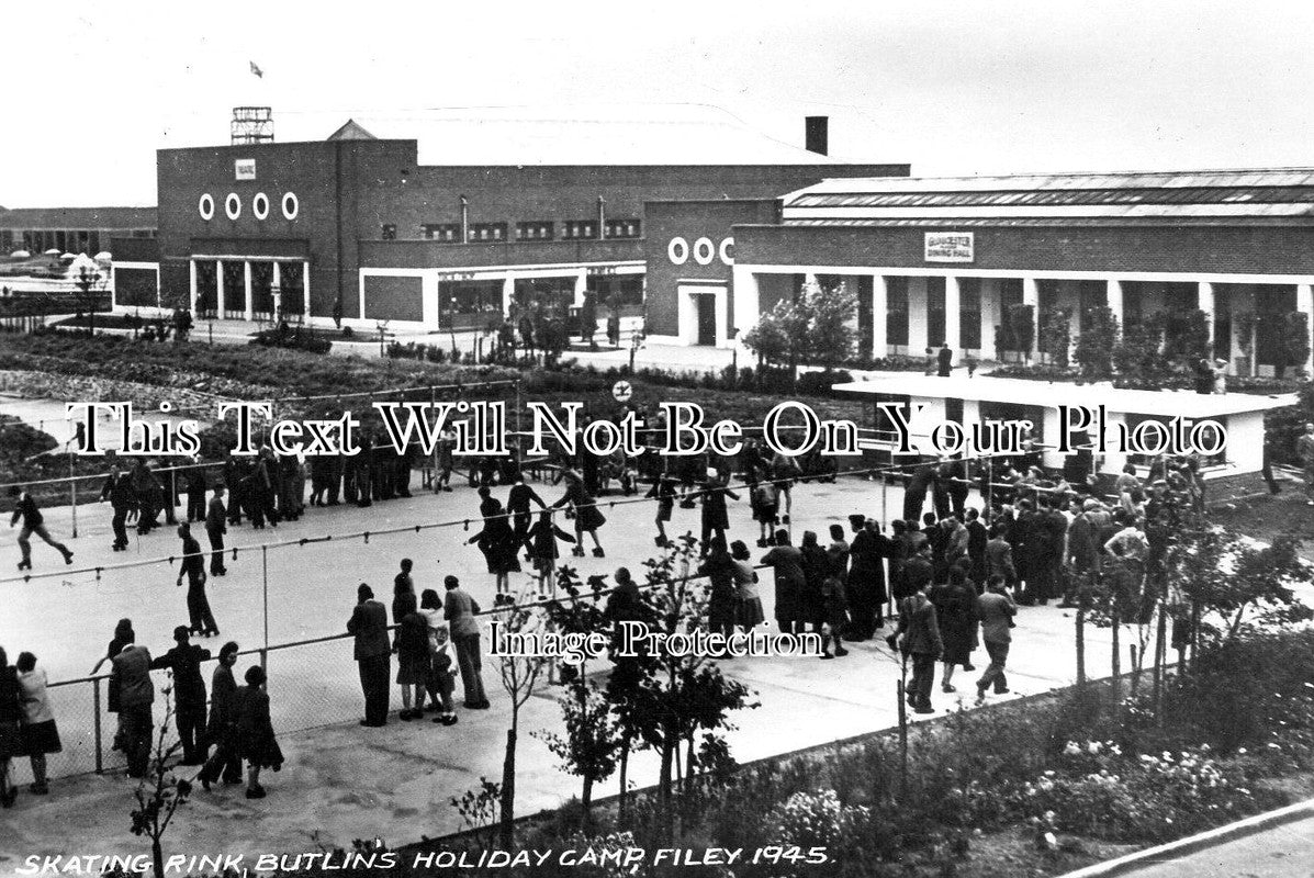 YO 7160 - Skating Rink, Butlins Holiday Camp, Filey, Yorkshire 1945