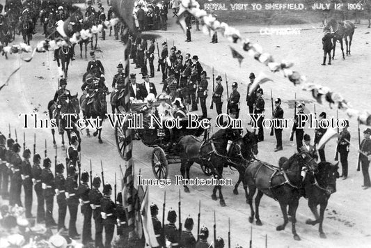 YO 7245 - Royal Visit To Sheffield, Yorkshire 1905